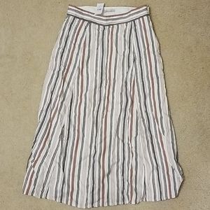 Striped Midi Skirt